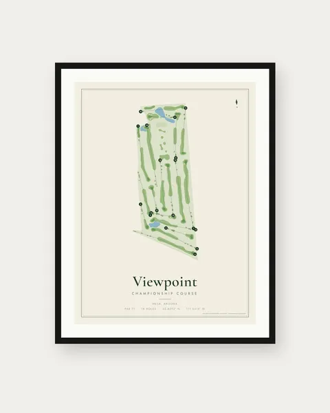 Viewpoint Championship Course golf course map print