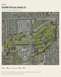 Dad Miller Golf Course map print, map check on an aerial photo