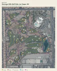 Durango Hills Golf Club map print, map check on an aerial photo