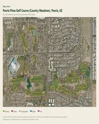 Peoria Pines Golf Course (Country Meadows) map print, map check on an aerial photo