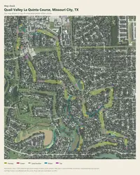 Quail Valley La Quinta Course map print, map check on an aerial photo