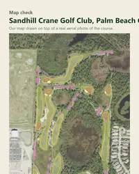 Sandhill Crane Golf Club map print, map check on an aerial photo