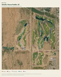 Sewailo map print, map check on an aerial photo
