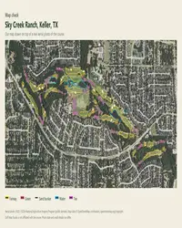 Sky Creek Ranch map print, map check on an aerial photo