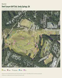 Steel Canyon Golf Club map print, map check on an aerial photo