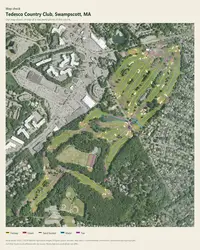 Tedesco Country Club map print, map check on an aerial photo