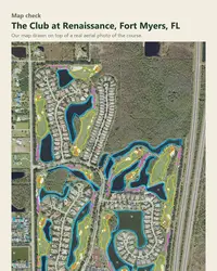 The Club at Renaissance map print, map check on an aerial photo