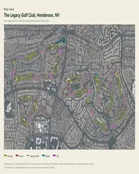 The Legacy Golf Club map print, map check on an aerial photo