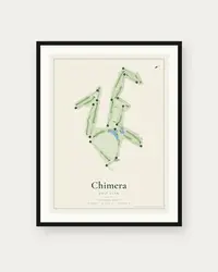 Chimera Golf Club map print, framed poster