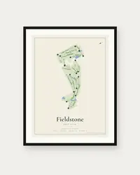 Fieldstone Golf Club map print, framed poster
