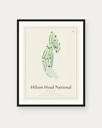 Hilton Head National Golf Club map print, framed poster