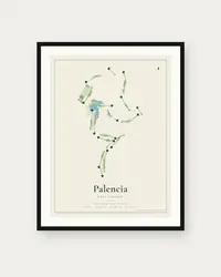Palencia Golf Course map print, framed poster