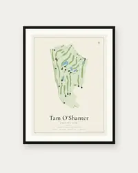Tam O'Shanter Country Club map print, framed poster