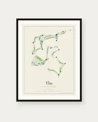 The Classics Course at Lely Resort map print, framed poster