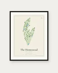 The Homestead Golf Course map print, framed poster