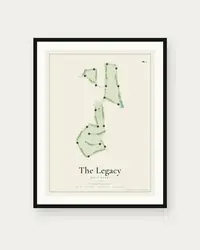 The Legacy Golf Club map print, framed poster