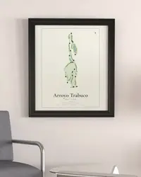 Arroyo Trabuco Golf Club‎ map print, framed in a room