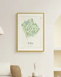 El Rio Golf Course map print, in a second room