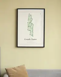 Grande Dunes Resort Course map print, in a second room