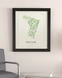 Oak Creek Golf Course (Irvine) map print, in a second room