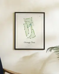 Orange Tree Golf Resort map print, in a second room