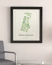 Shadow Mountain Golf Club map print, in a second room