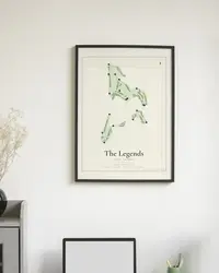 The Legends map print, in a second room