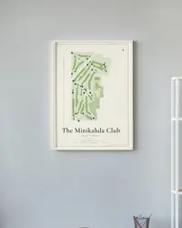 The Minikahda Club map print, in a second room